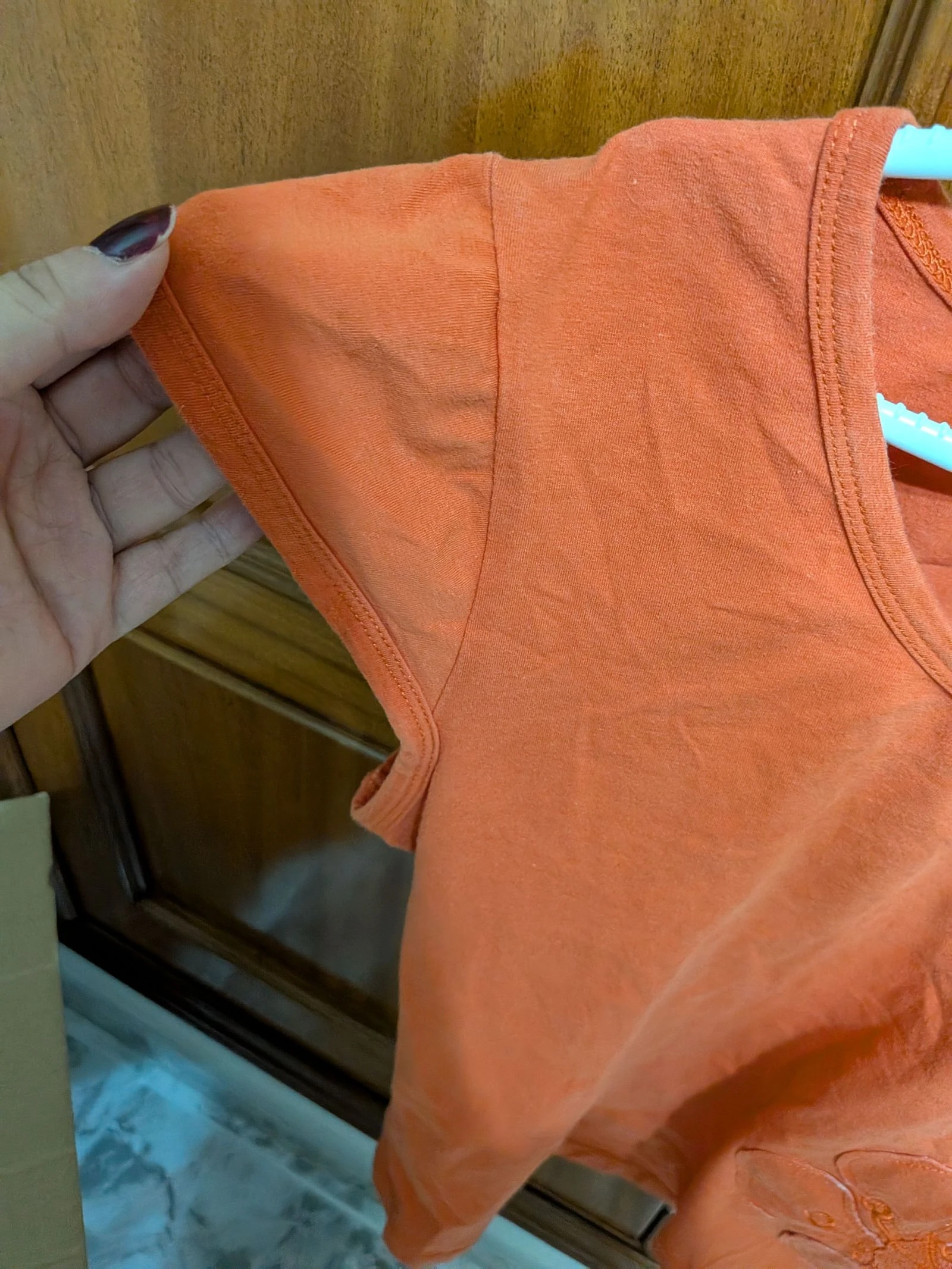 Camiseta laranja manga curta – photo 5